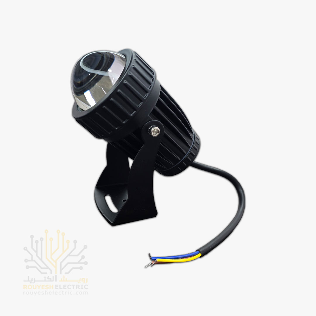 جت لایت 15 وات خارجی برند ABR بدنه مشکی مهتابی