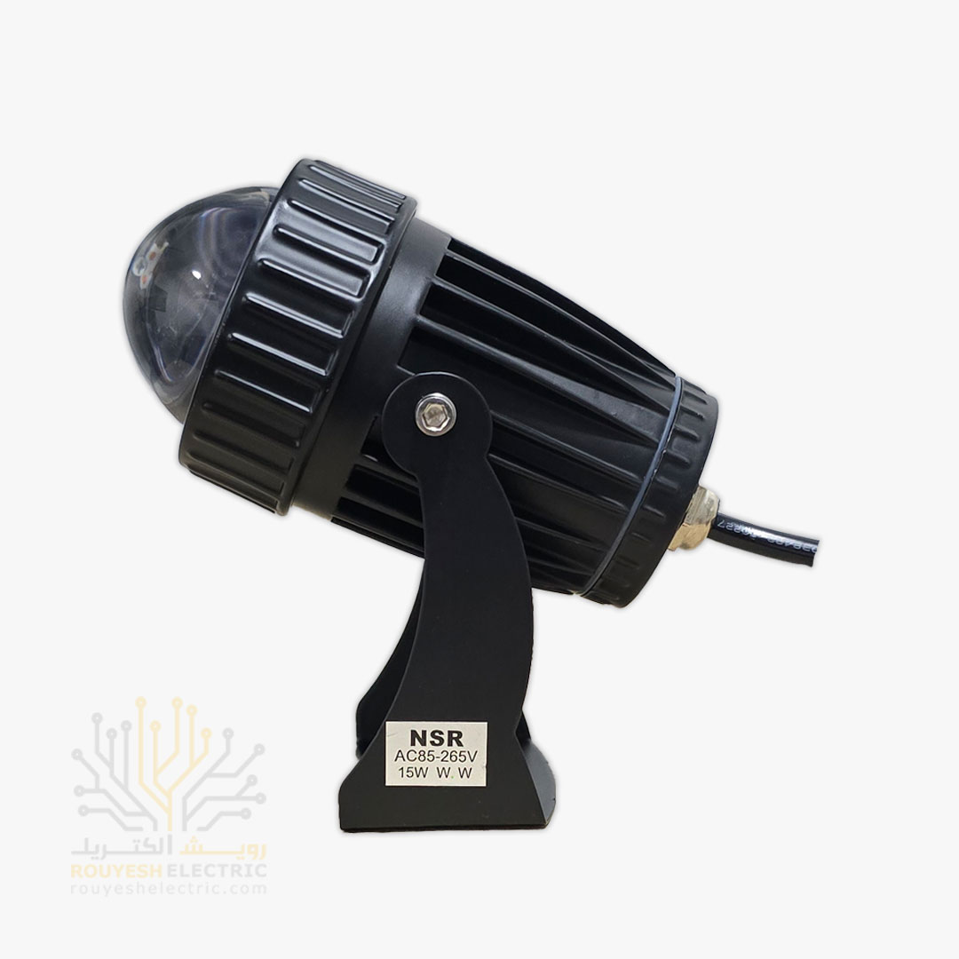 جت لایت 15 وات خارجی برند NSR بدنه مشکی آفتابی