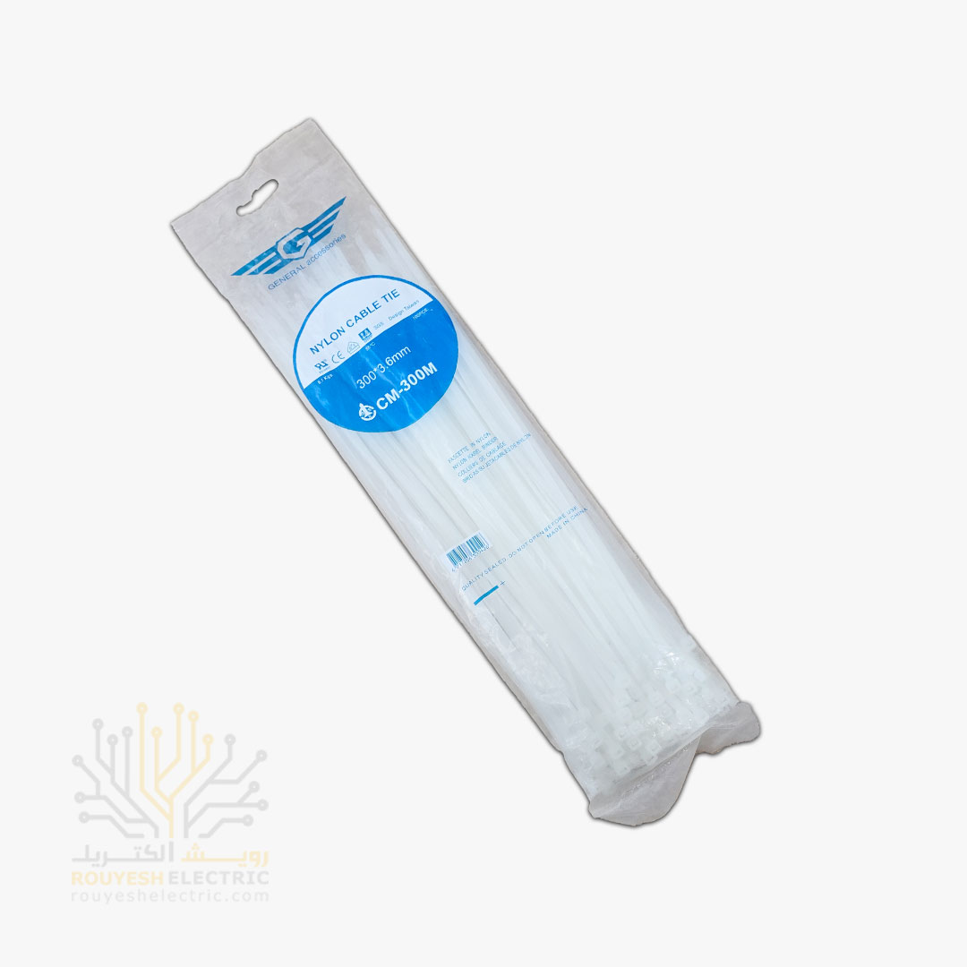 بست کمربندی 30 سانت برند جنرال ضخامت 3/6 سفید