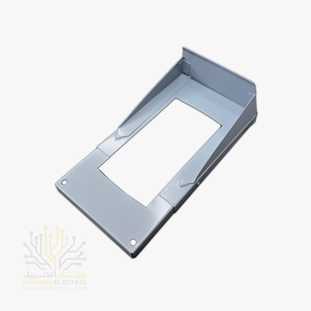 بارانگیر آیفن کشویی مدل فلزی ساده ضخامت 0/7mm رنگ نقره ای