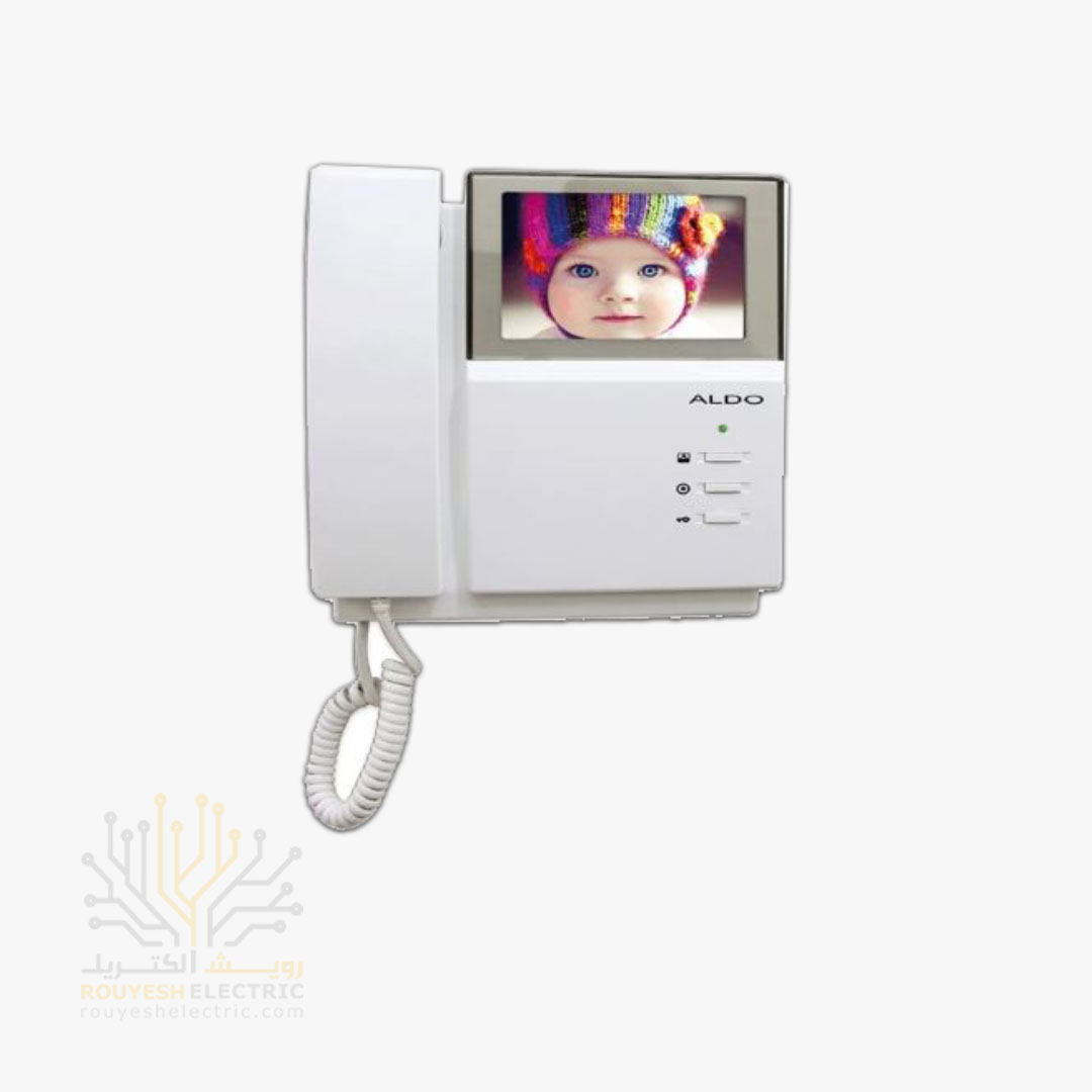 مانیتور 4/3 اینچ برند الدو مدل 412m با حافظه سفید