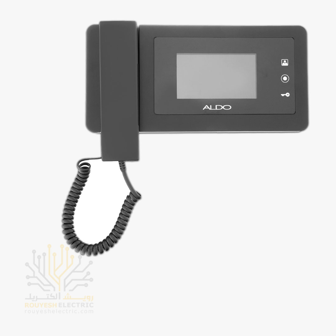 مانیتور 4/3 اینچ برند الدو مدل 414 بی حافظه مشکی