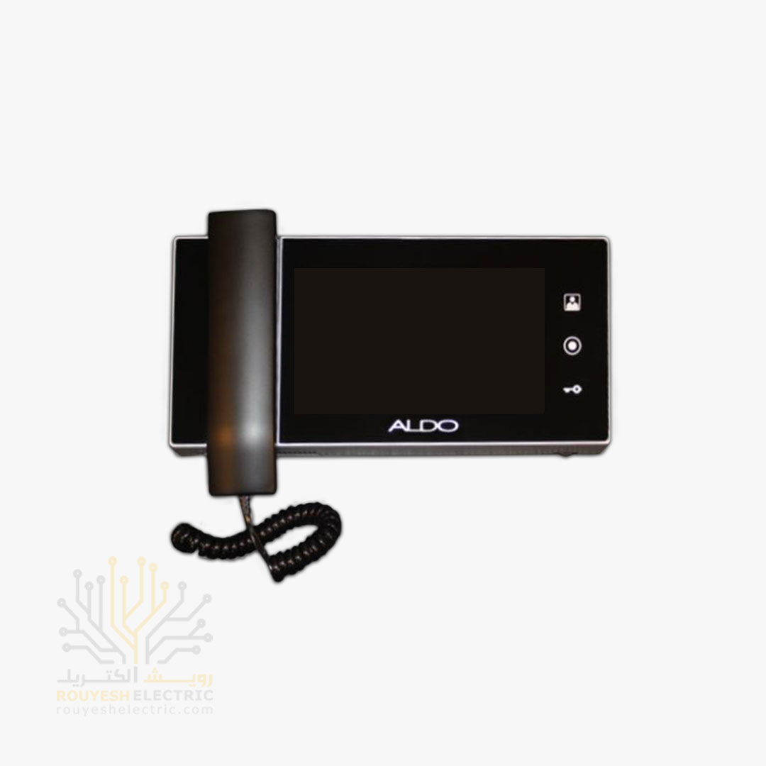 مانیتور 7 اینچ برند الدو مدل 728m با حافظه مشکی