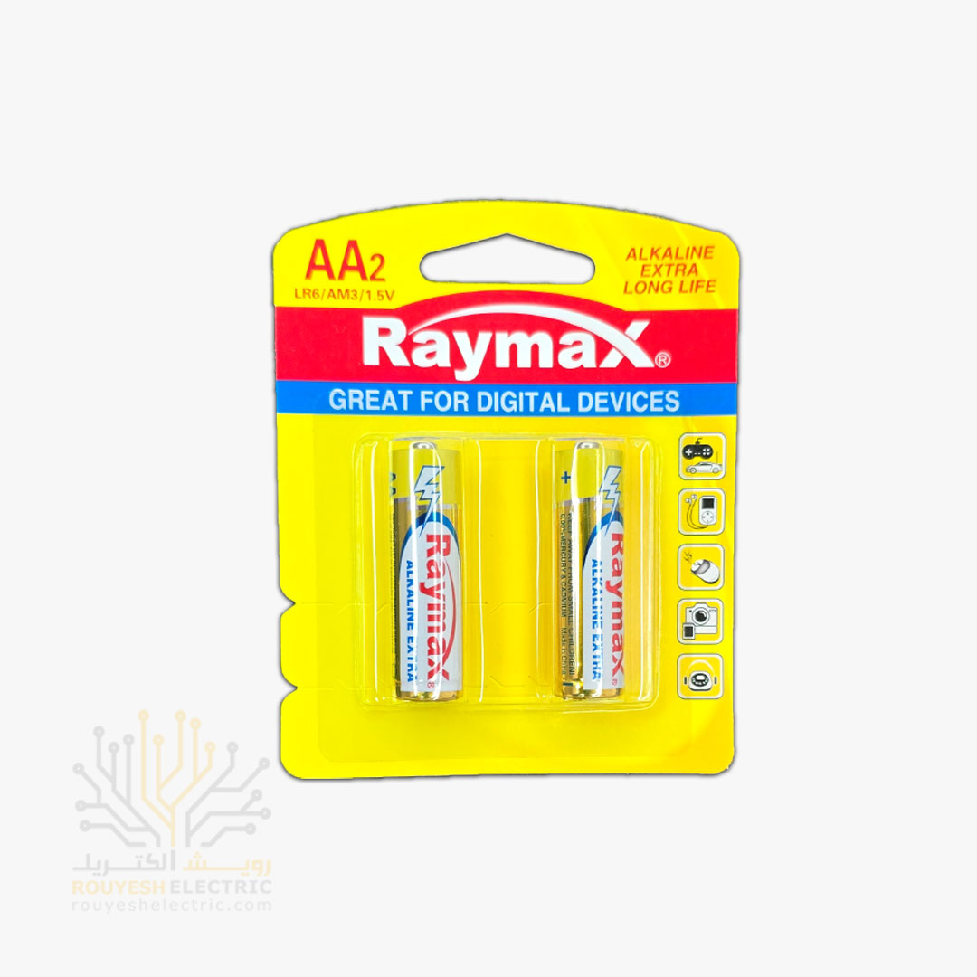 باطری قلمی آلکالاین برند رایمکس کارت 2 تایی