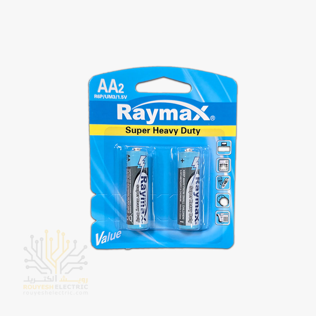 باطری قلمی معمولی برند رایمکس کارت 2 تایی