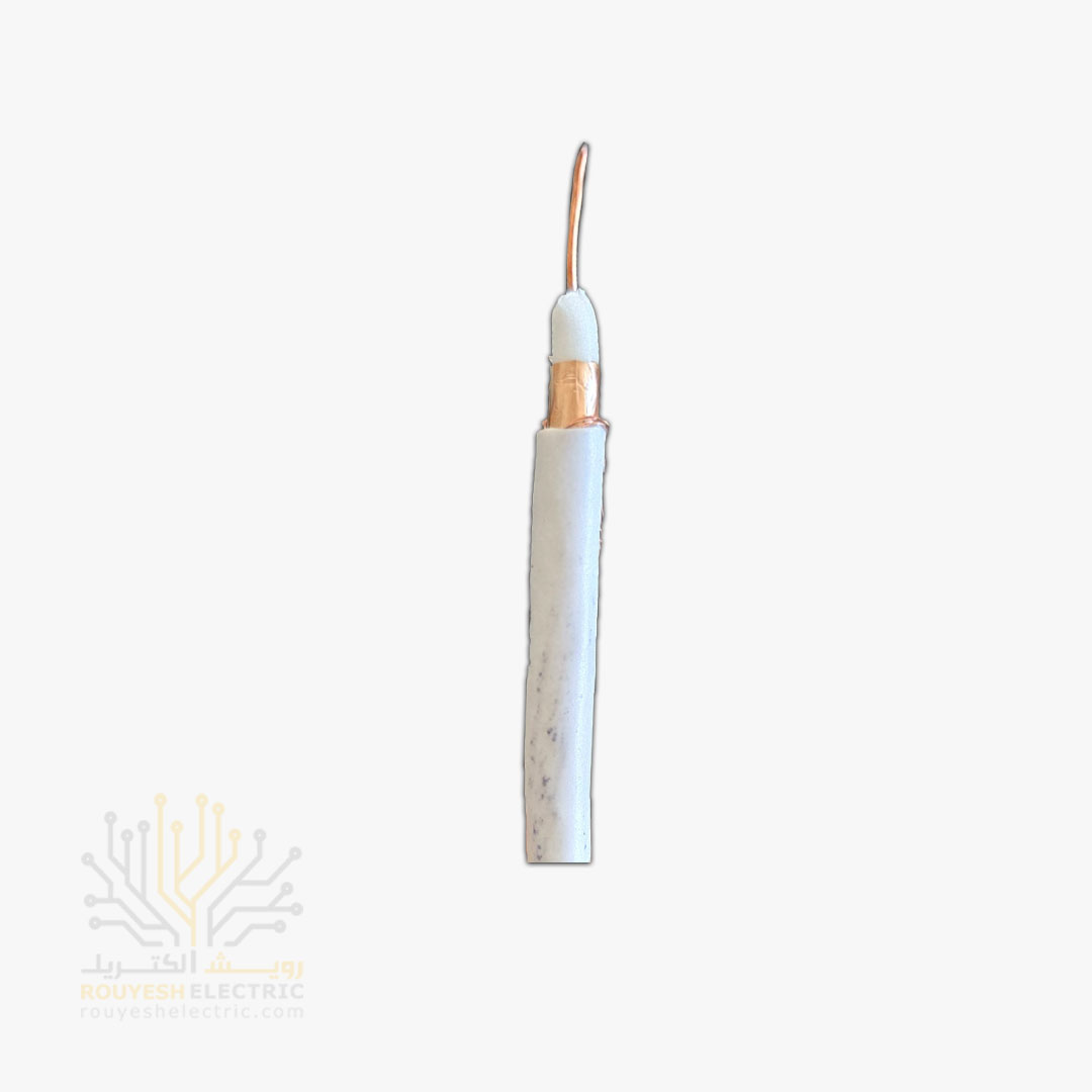 کابل آنتن برند تک کابل کرمان مدل فیروزه مغز رنگ مس 0/9 شیلد رنگ مس 48 رشته 100 متری