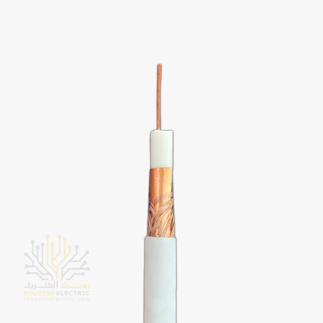 کابل آنتن برند دریاتل مدل صادراتی مغز مس 0/90 شیلد رنگ مس 96 رشته حلقه 575 متری