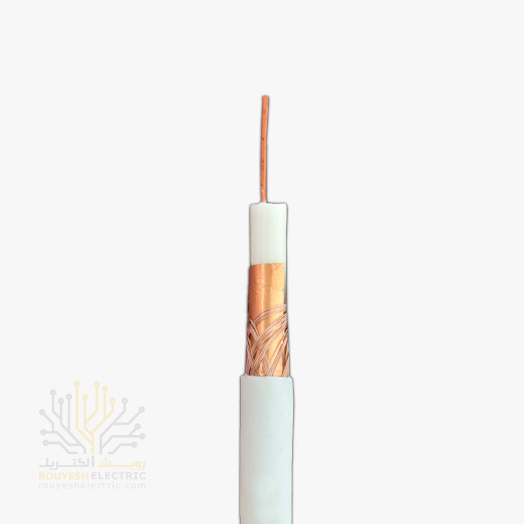 کابل آنتن برند دریاتل مدل صادراتی مغز مس 0/90 شیلد رنگ مس 96 رشته حلقه 580 متری
