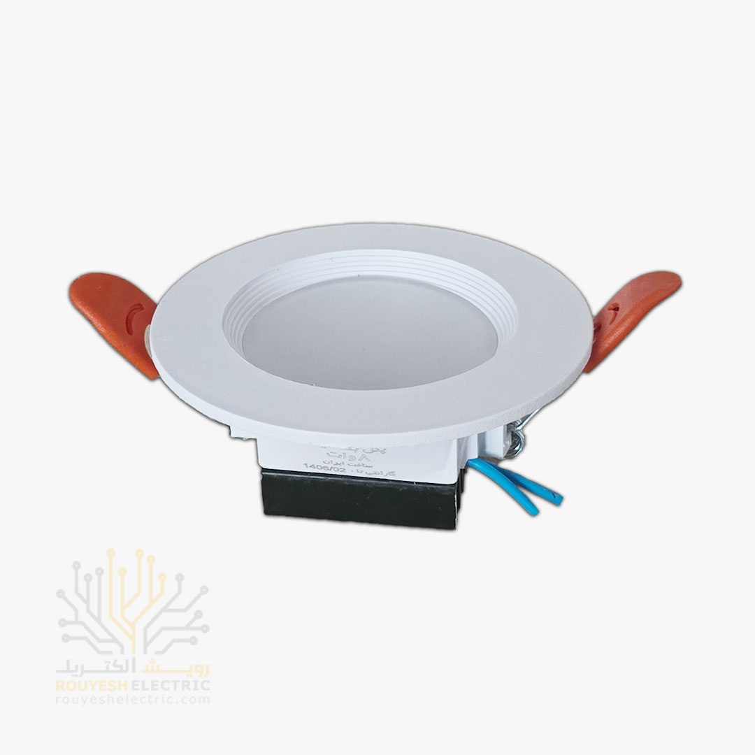 پنل سقفی توکار 8 وات برند ایران مهر مدل بک لایت مهتابی