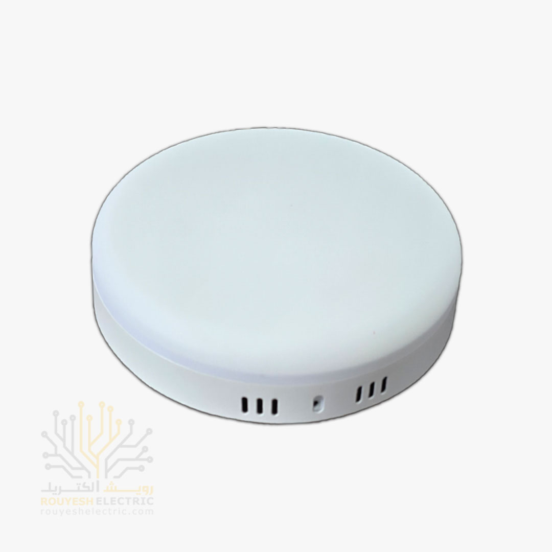 پنل سقفی روکار 24 وات برند تک تاب مدل فول لایت فنر متغیر دایره استاندارد مهتابی