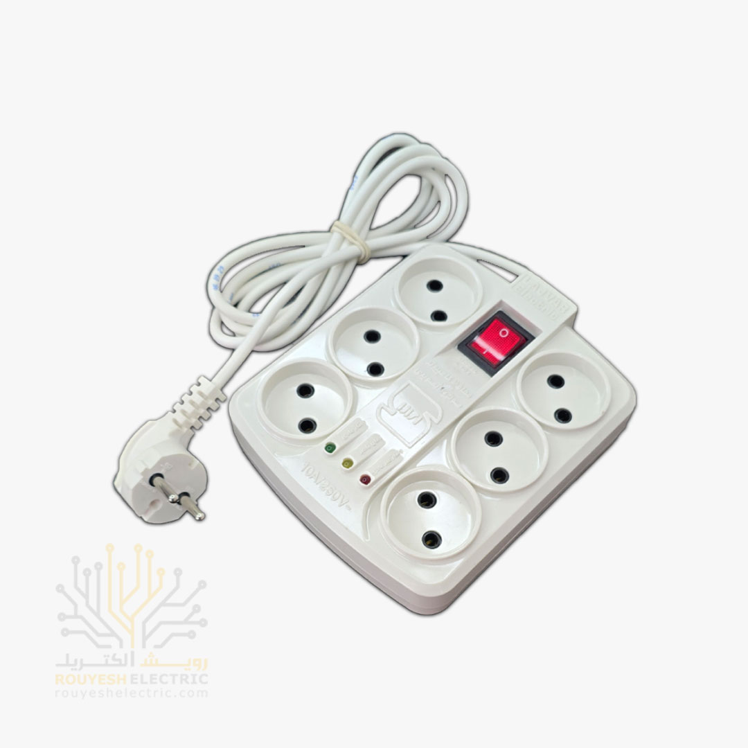 محافظ برق کامپیوتر برند لجور شش خانه 2 متری