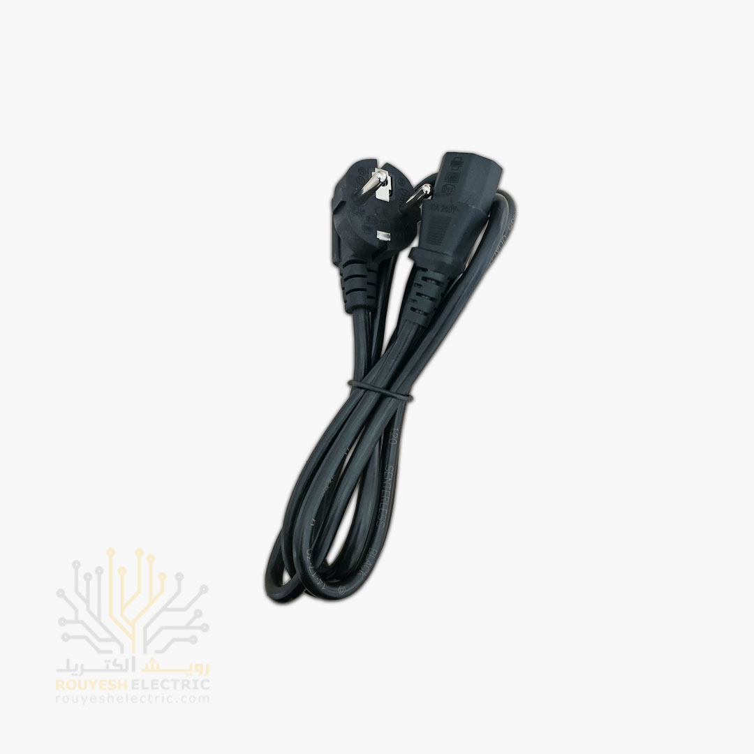 کابل برق کامپیوتر 3x0/75 آلومینیوم مشکی