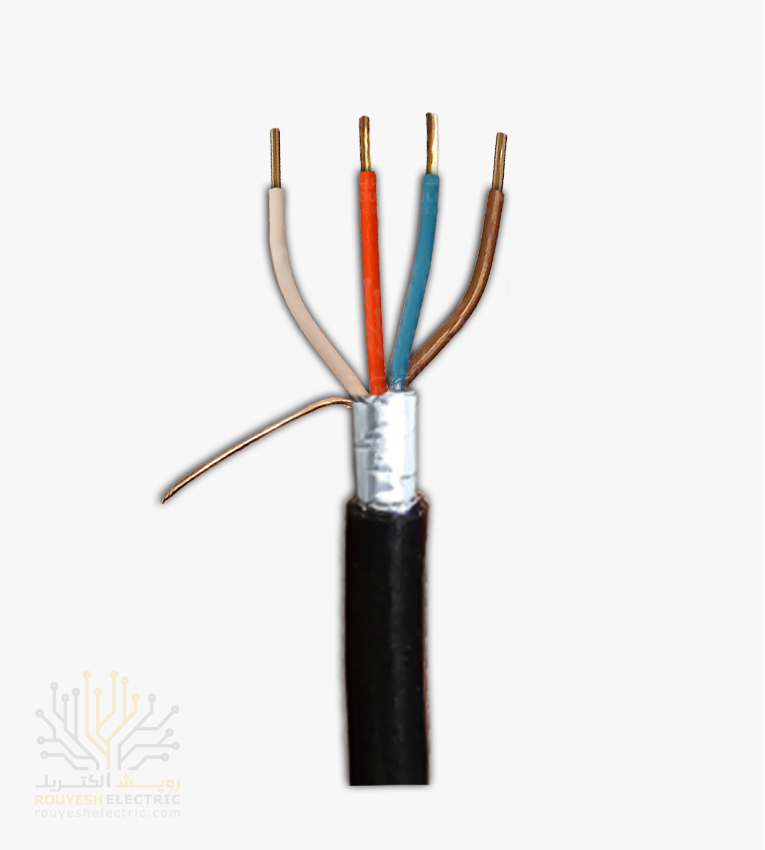 کابل 2 زوجی زمینی برند تک کابل کرمان ضخامت 0.6 کارتن 658 متری