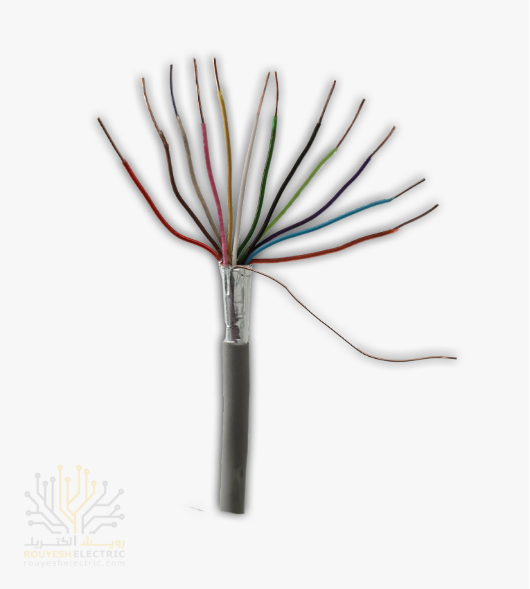کابل 6 زوجی هوایی برند تک کابل کرمان ضخامت 0/6 کارتن 207 متری