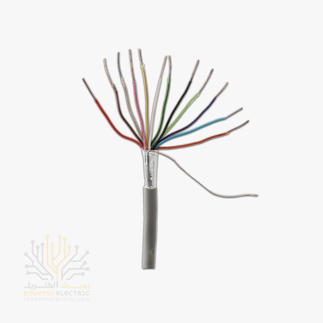 کابل 6 زوجی هوایی برند تک کابل کرمان ضخامت 0/6 کارتن 264 متری