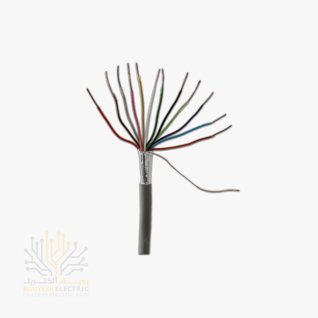 کابل 6 زوجی زمینی برند تک کابل کرمان ضخامت 0/6 کارتن 313 متری