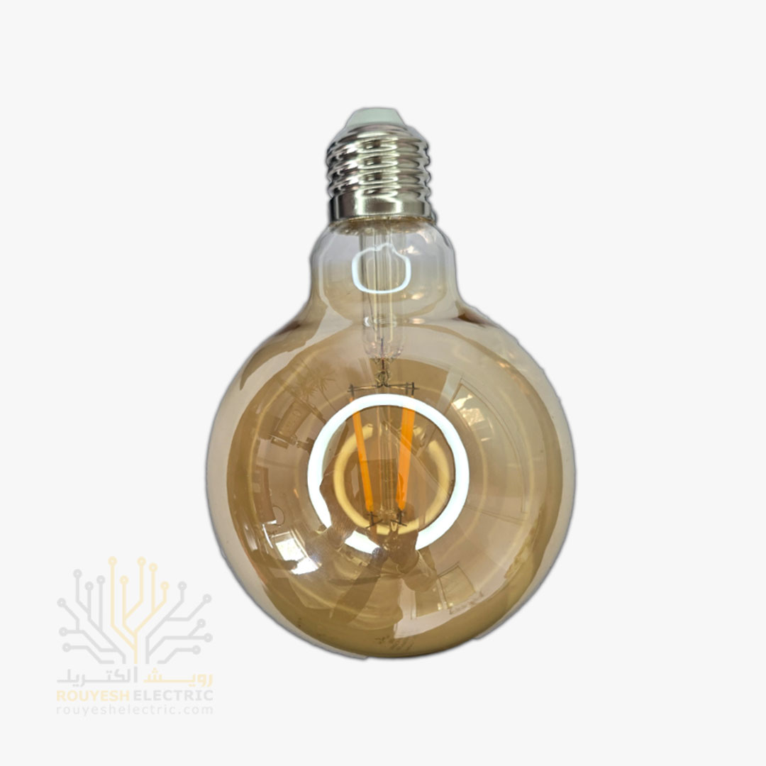 لامپ 4 وات فیلامنتی برند لوکس مدل G95 آفتابی