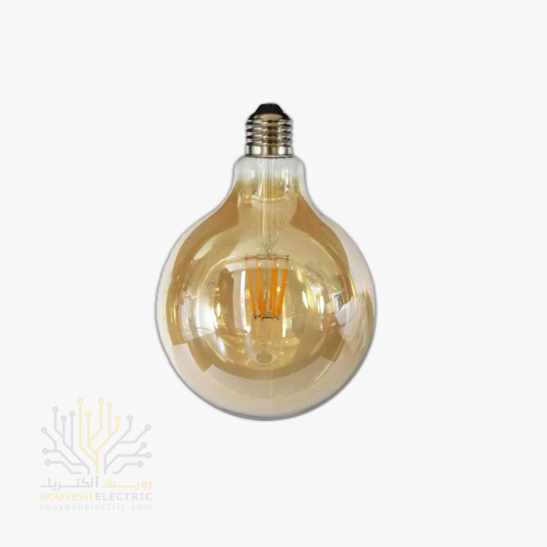 لامپ 4 وات فیلامنتی برند آر او اچ اس مدل G95 آفتابی