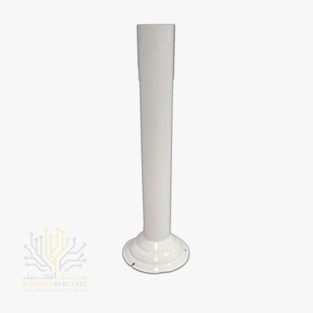 پایه حباب 120 سانتی فلزی سفید با کفی