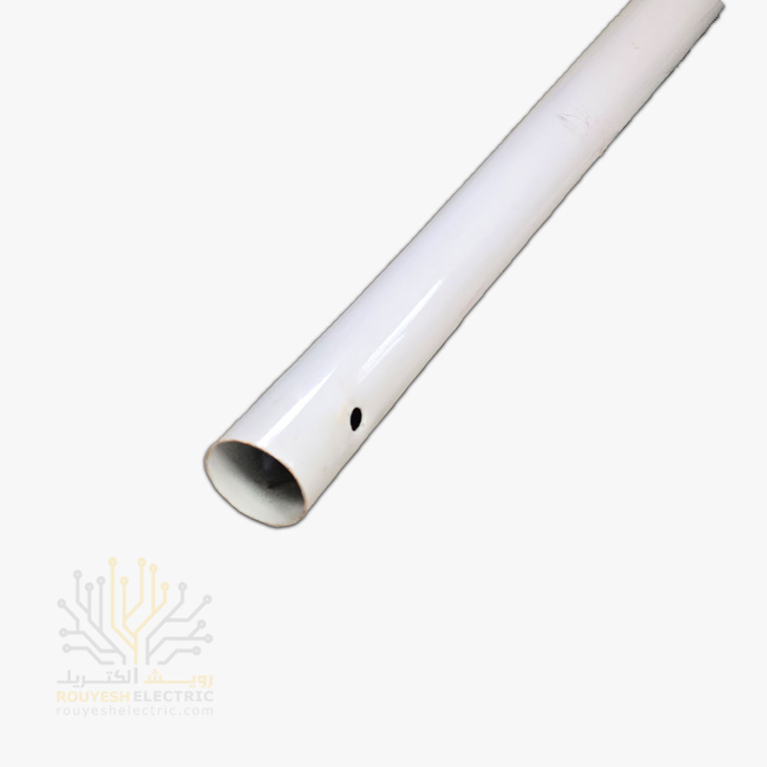 پایه حباب 240 سانتی فلزی سفید بی کفی