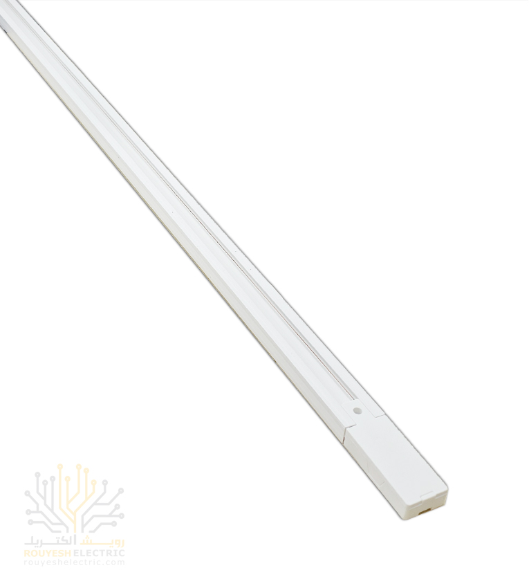 ریل چراغ دکوراتیو برند ایران مهر 1 متری بدنه PVC رنگ سفید