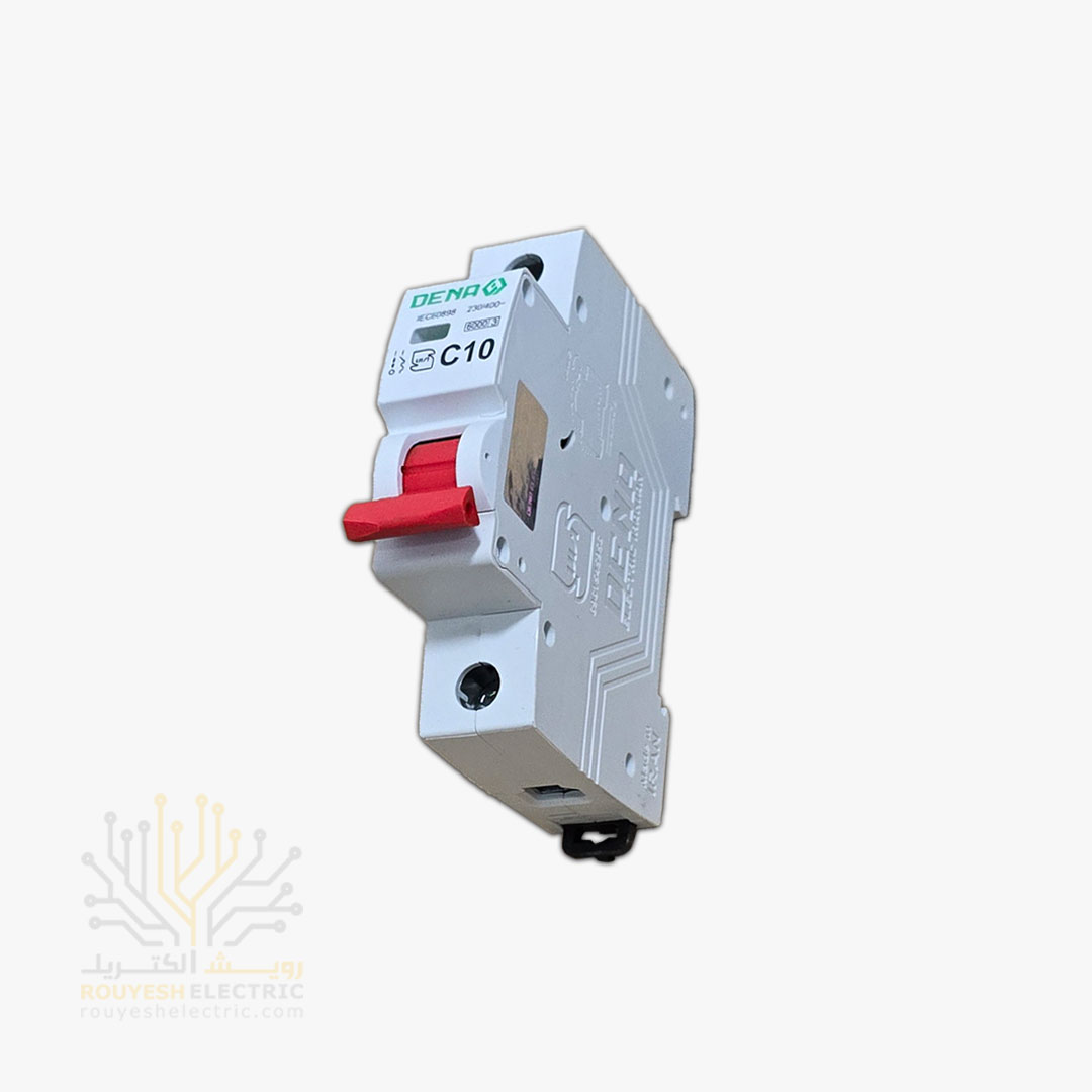 فیوز مینیاتوری تک فاز برند دنا 10 آمپر نوع C