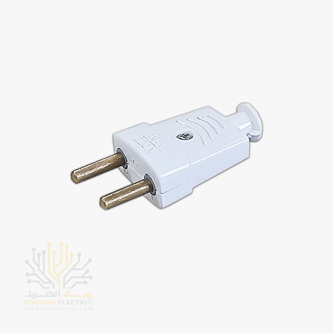 دوشاخه برق تخت برند کوشا نگین میله برنجی