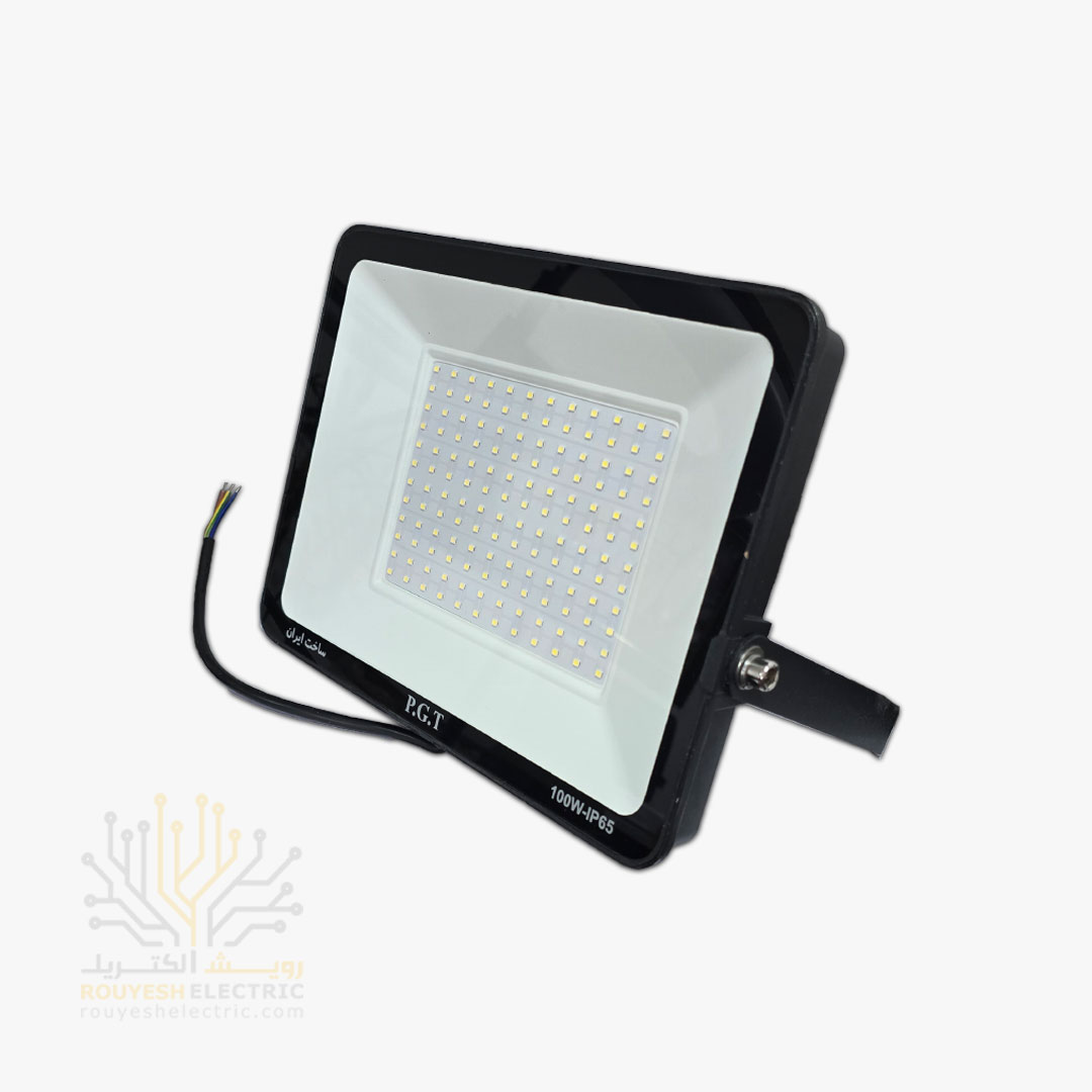 پروژکتور 100 وات SMD برند پی جی تی PGT سری آنبرد بدون درایو