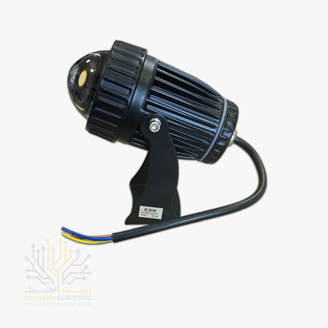 جت لایت 10 وات خارجی برند ای اس آر بدنه مشکی چیپ کری انبه ای