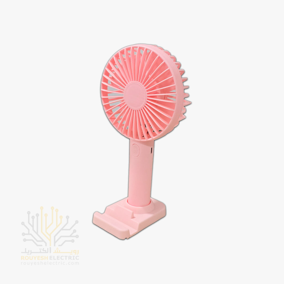 پنکه شارژی دستی برند سی سی پی مدل N10 سه حالته پایه دار