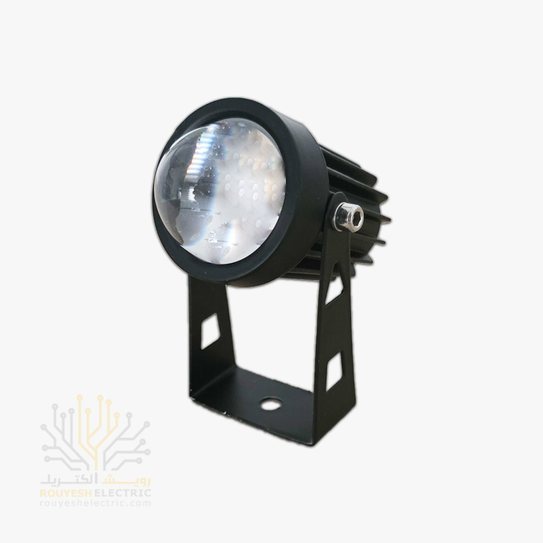 جت لایت 7 وات خارجی برند پهنانور بدنه مشکی انبه ای