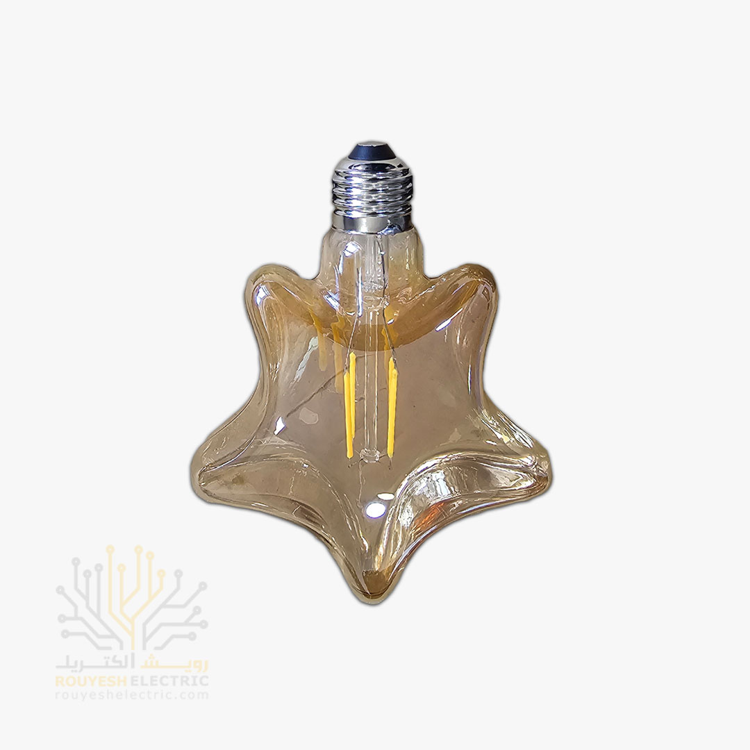 لامپ 6 وات فیلامنتی مدل WJX طرح ستاره