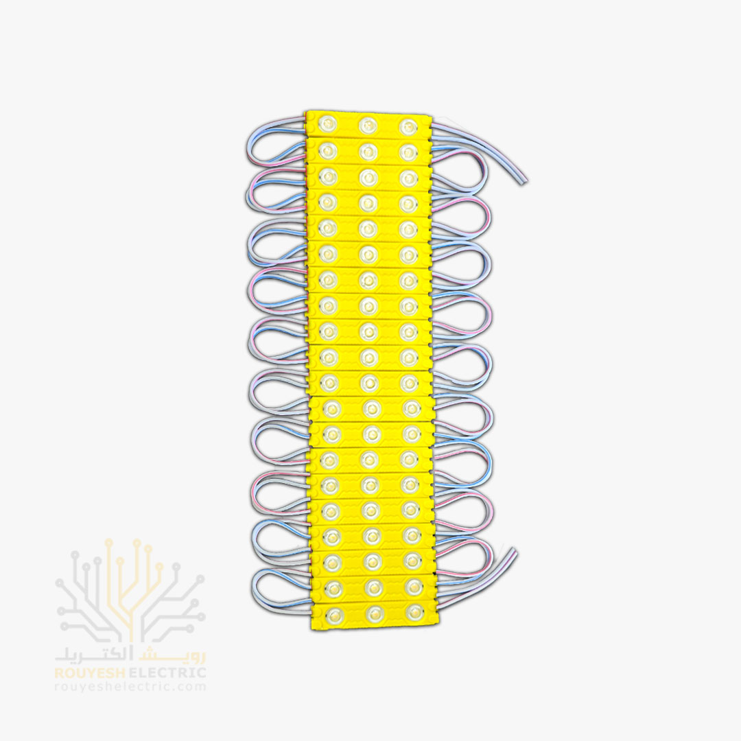 ریسه بلوکی SMD برند INE لنز دار پشت آلومینیوم انبه ای ورق 20 تایی