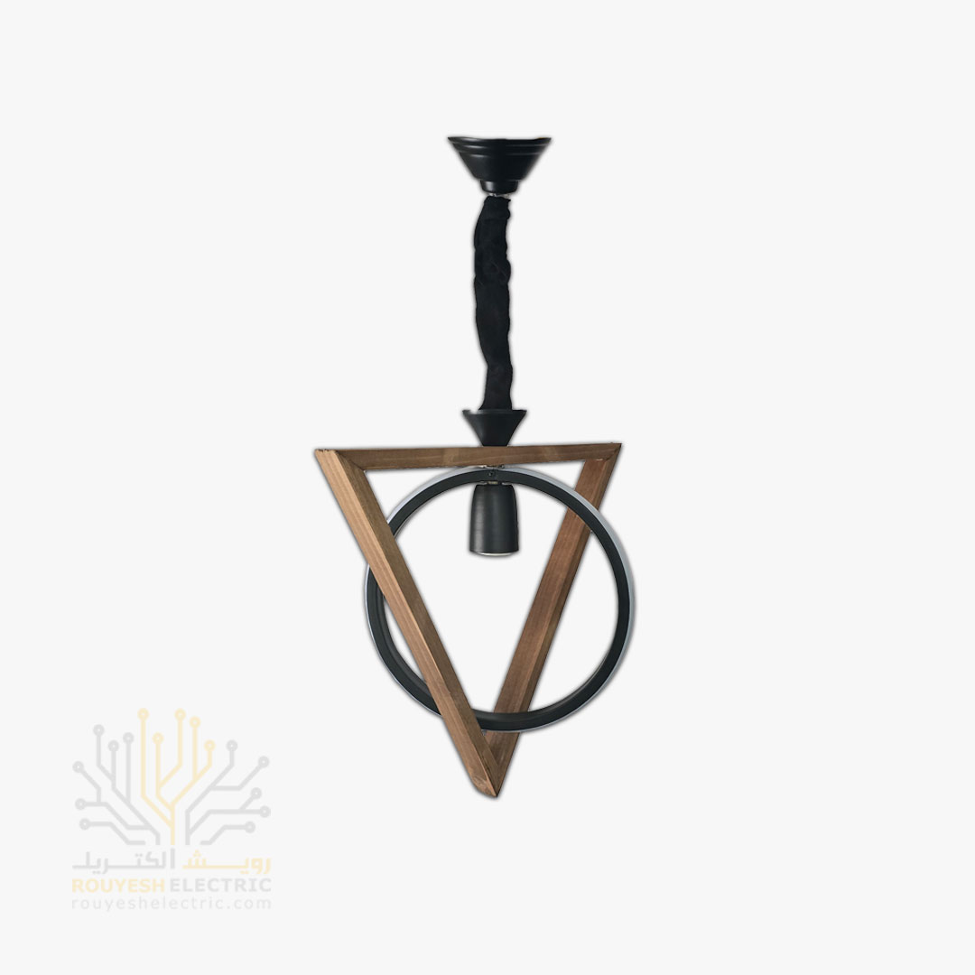 آویز چوب فلز ال ای دی برند دیزاین مدل مثلث تک شعله