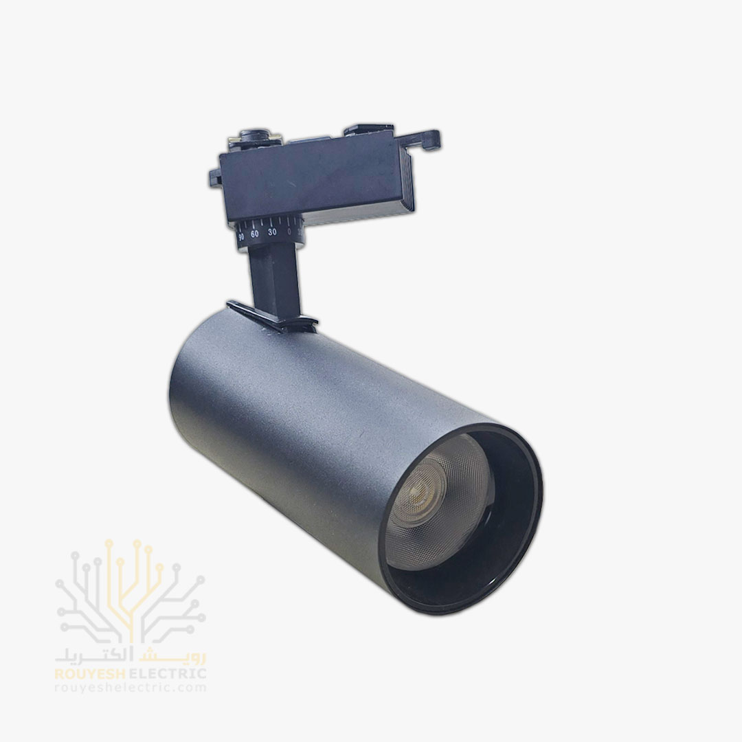 چراغ ریلی 30 وات برند ایران مهر بدنه مشکی مدل پایه بلند نور آفتابی