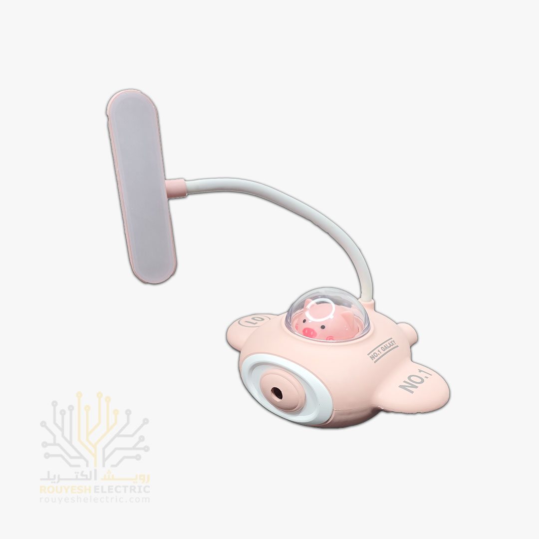 چراغ مطالعه شارژی رومیزی مدل هواپیما