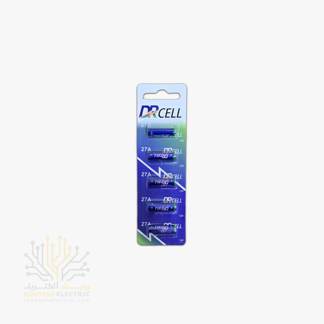 باطری ریموت برند دی آر سل مدل 27A کارت 5 عددی