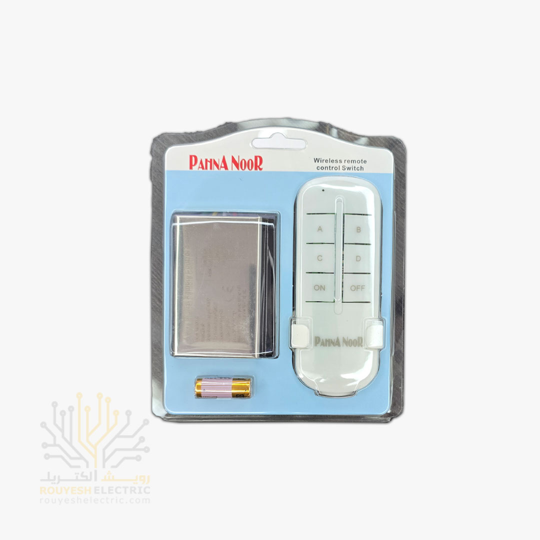 ریموت 4 کانال بدنه فلزی مدل پهنانور