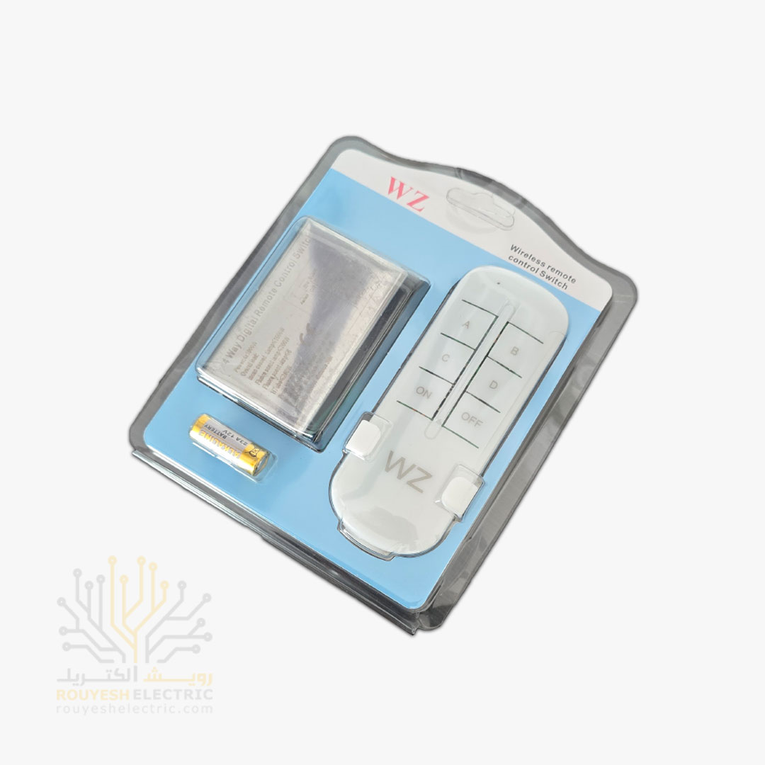ریموت 4 کانال بدنه فلزی مدل WZ
