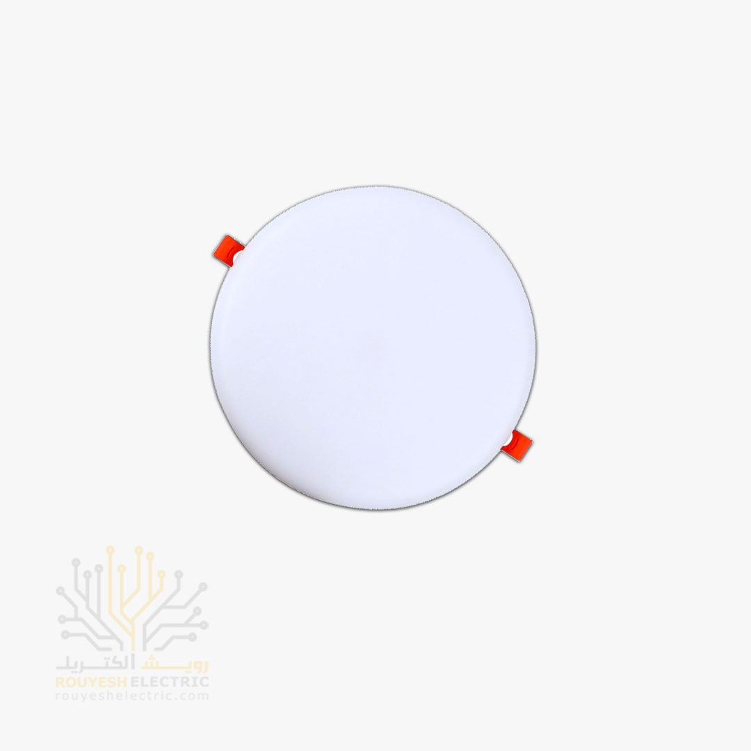 پنل سقفی توکار فول لایت 36 وات برند تک تاب مدل هاله فنر متغیر دایره استاندارد رنگ مهتابی