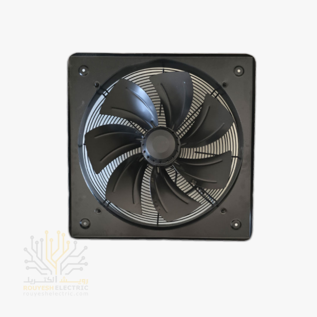 هواکش صنعتی 50 سانت برند ژنیران موتور ایلکا استاندارد 7 پر فلزی 1400 دور ضمانت تعویض