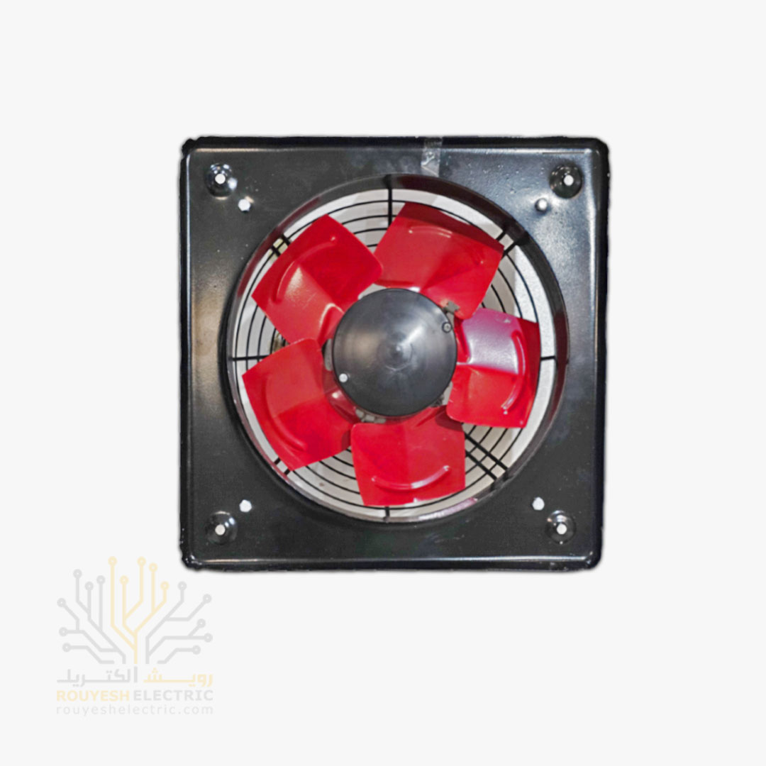 هواکش صنعتی 35 سانت برند مکنده موتور ایران استاندارد 5 پر فلزی 2800 دور ضمانت تعمیر