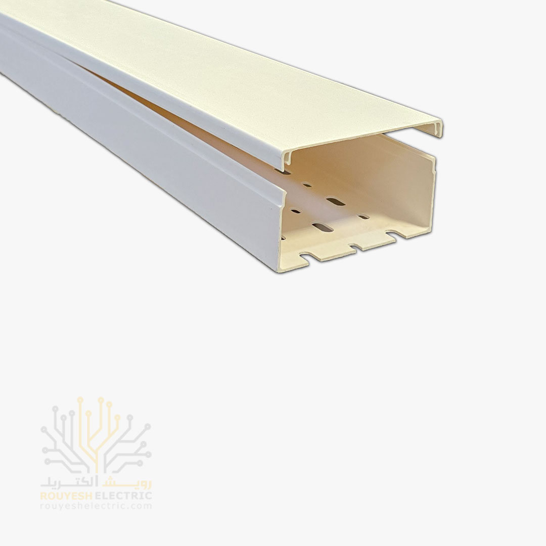 داکت برق برند سوپیتا نمره 90x40 ساده رنگ سفید 24 متر