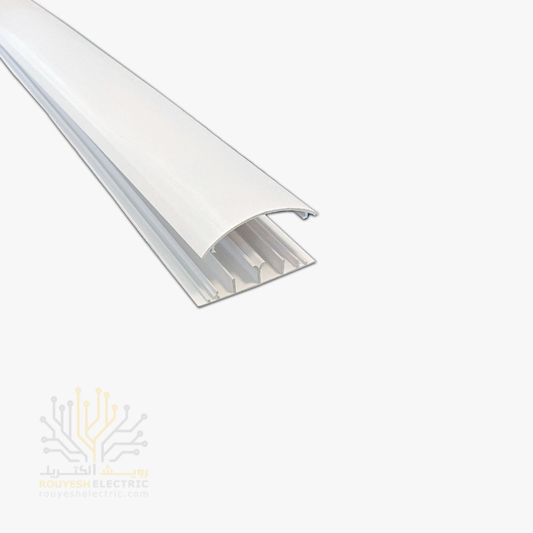 داکت برق زمینی برند سوپیتا نمره 90x20 ساده رنگ سفید 20 متر