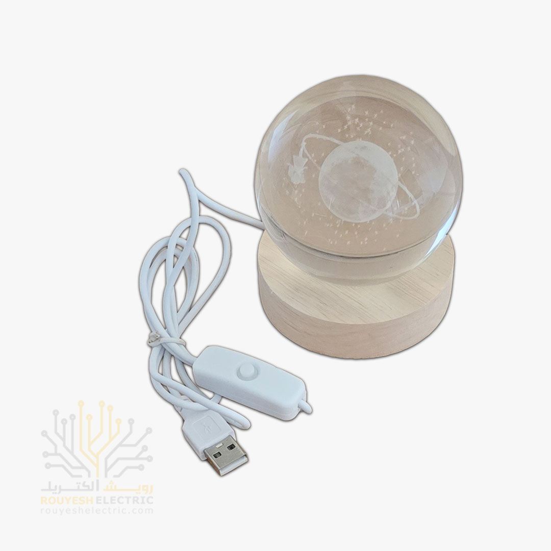 گوی فانتزی رومیزی USB دار سایز 8 آفتابی