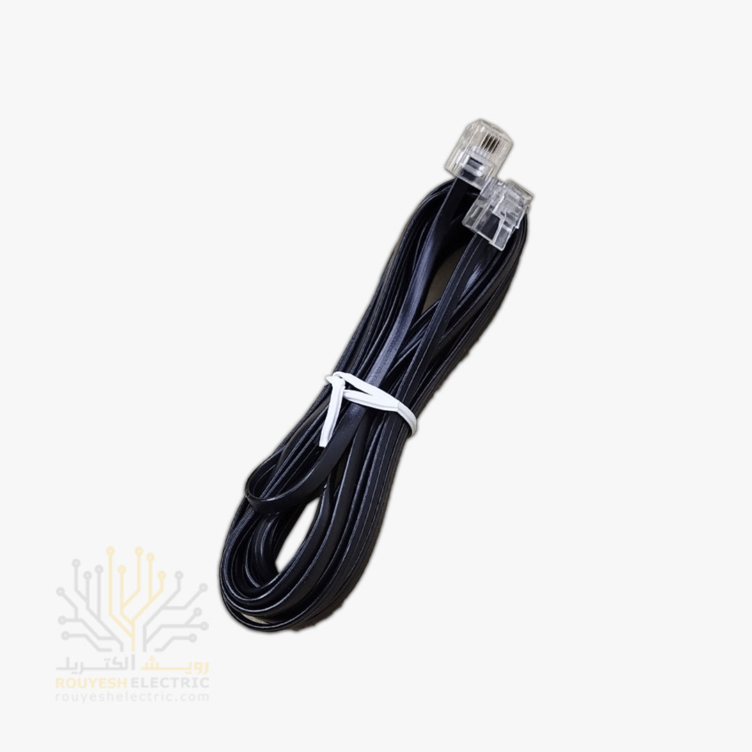 بند خط تلفن 4 الی 5 متری برند نورسام رنگ مشکی