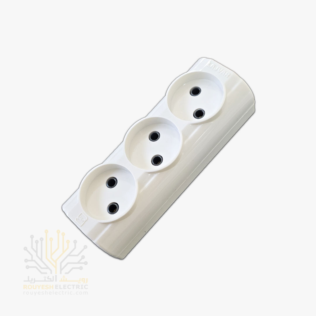 سه‌ راهی برق دیواری برند لجور استاندارد